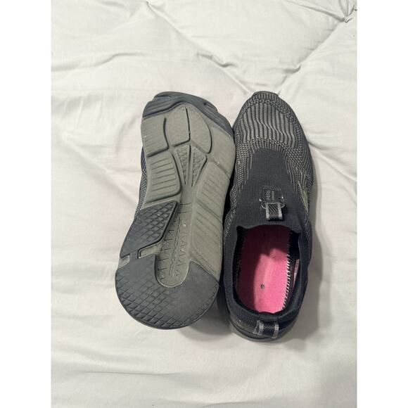 Men's Sketchers stretch black with lime green slip-on sneakers - Size 10 - Picture 6 of 6